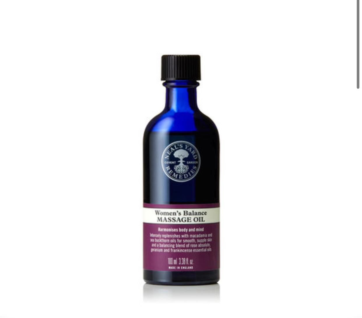 Neal's Yard Remedies Womens Balance Swedish Back, Neck and Shoulder Massage